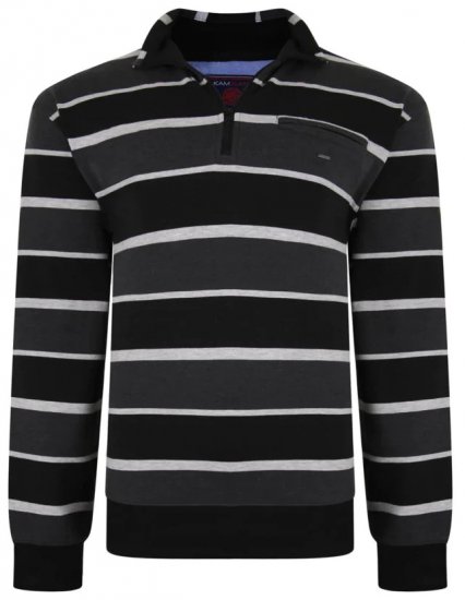 Kam Jeans 7022 Striped Sweater - Bluzy & bluzy z kapturem - Bluzy & Bluzy z kapturem 2XL-12XL