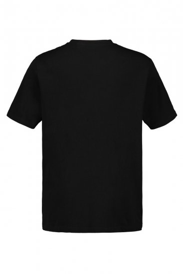 JP1880 702415 Koszulka z dekoltem w serek Czarna - Koszulki - T-shirty meskie Duże Rozmiary - 2XL-14XL