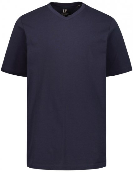 JP1880 702415 Koszulka z dekoltem w serek Granatowa - Koszulki - T-shirty meskie Duże Rozmiary - 2XL-14XL