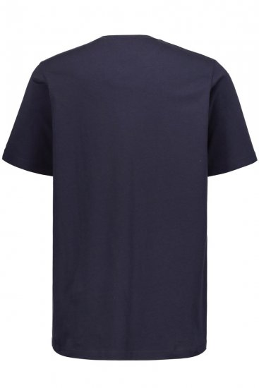 JP1880 702415 Koszulka z dekoltem w serek Granatowa - Koszulki - T-shirty meskie Duże Rozmiary - 2XL-14XL