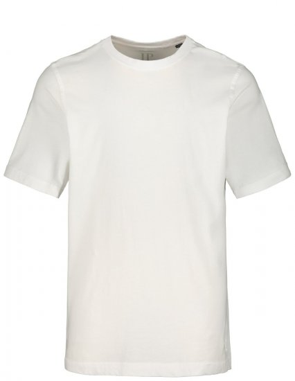 JP1880 702558 Koszulka z okrągłym dekoltem Biała - Koszulki - T-shirty meskie Duże Rozmiary - 2XL-14XL