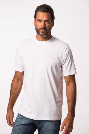 JP1880 702558 Koszulka z okrągłym dekoltem Biała - Koszulki - T-shirty meskie Duże Rozmiary - 2XL-14XL