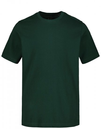 JP1880 702558 Koszulka z okrągłym dekoltem Ciemnozielona - Koszulki - T-shirty meskie Duże Rozmiary - 2XL-14XL