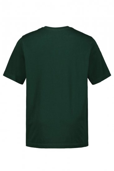 JP1880 702558 Koszulka z okrągłym dekoltem Ciemnozielona - Koszulki - T-shirty meskie Duże Rozmiary - 2XL-14XL