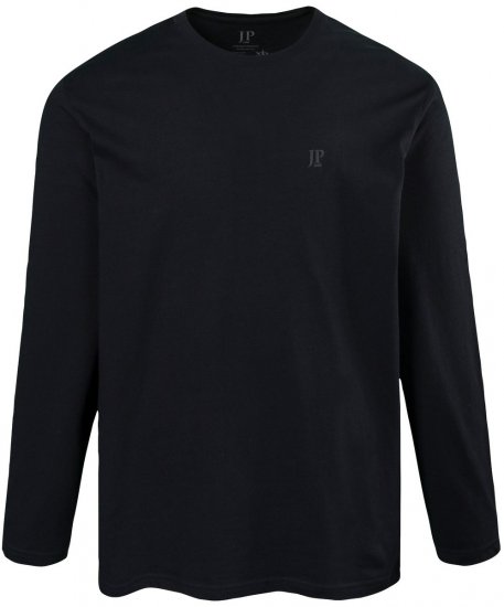 JP1880 702559 Koszulka z długim rękawem Czarna - Koszulki - T-shirty meskie Duże Rozmiary - 2XL-14XL
