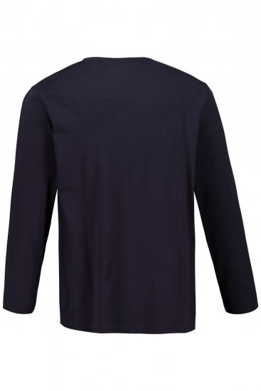 JP1880 702559 Koszulka z długim rękawem Granatowa - Koszulki - T-shirty meskie Duże Rozmiary - 2XL-14XL