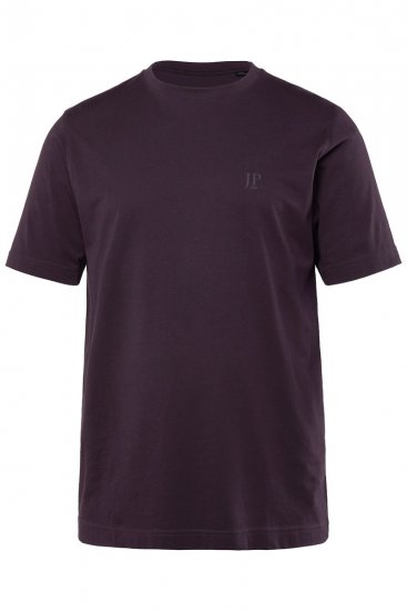 JP1880 702637 Koszulka z okrągłym dekoltem 2-pak Ciemnofioletowa/Czarna - Koszulki - T-shirty meskie Duże Rozmiary - 2XL-14XL