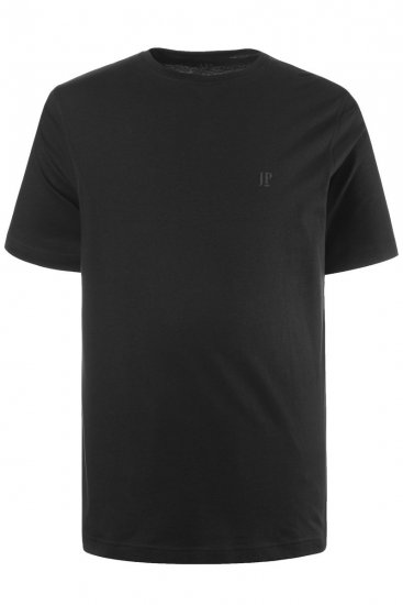 JP1880 702637 Koszulka z okrągłym dekoltem 2-pak Czarna - Koszulki - T-shirty meskie Duże Rozmiary - 2XL-14XL