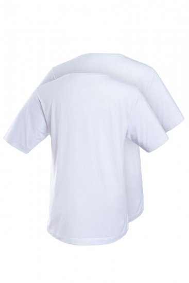 JP1880 702637 Koszulka z okrągłym dekoltem 2-pak Biała - Koszulki - T-shirty meskie Duże Rozmiary - 2XL-14XL