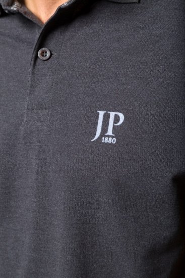 JP1880 704317 Koszulka polo 2-pak Ciemnoszara - Koszulki polo - Koszulki Polo 2XL-8XL