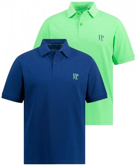 JP1880 704317 Koszulka polo 2-pak Głęboka niebieska - Koszulki polo - Koszulki Polo 2XL-8XL