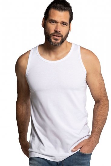 JP1880 705145 Koszulka bez rękawów Biała - Koszulki - T-shirty meskie Duże Rozmiary - 2XL-14XL