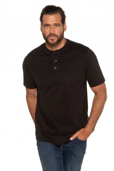 JP1880 708420 Koszulka Henley 2-pak Czarna - Koszulki - T-shirty meskie Duże Rozmiary - 2XL-14XL