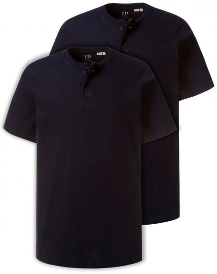 JP1880 708420 Koszulka Henley 2-pak Granatowa - Koszulki - T-shirty meskie Duże Rozmiary - 2XL-14XL
