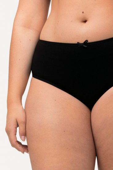 Ulla Popken 710201 Majtki 5 szt. Czarna - Majtki - 