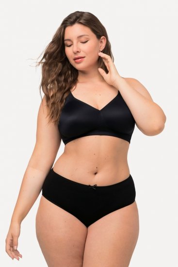 Ulla Popken 710201 Majtki 5 szt. Czarna - Majtki - 
