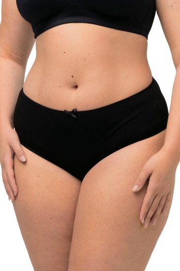 Ulla Popken 710201 Majtki 5 szt. Czarna - Majtki - 