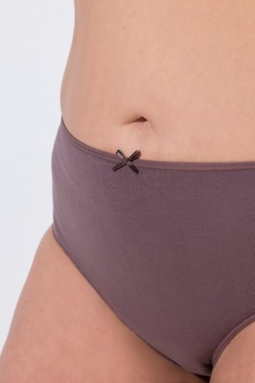 Ulla Popken 710201 Majtki 5 szt. Brązowa - Majtki - 