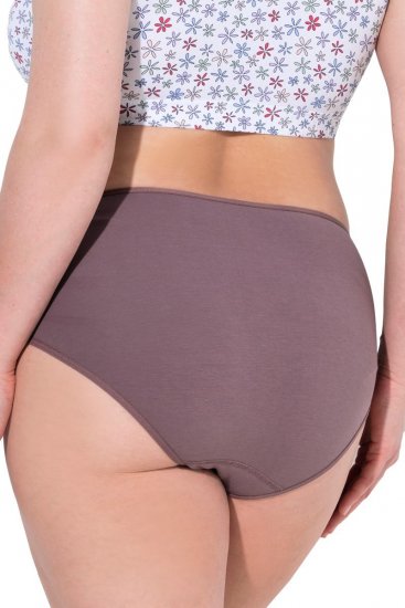 Ulla Popken 710201 Majtki 5 szt. Brązowa - Majtki - 
