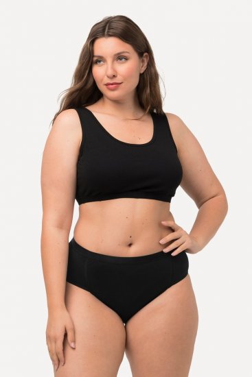 Ulla Popken 711214 Majtki 2 szt. Czarna - Majtki - 