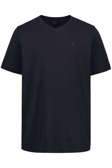 JP1880 711318 Koszulka z dekoltem w serek 2-pak Czarna - Koszulki - T-shirty meskie Duże Rozmiary - 2XL-14XL
