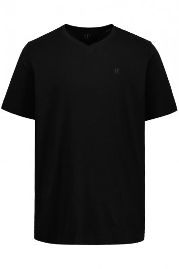 JP1880 711318 Koszulka z dekoltem w serek 2-pak Czarna - Koszulki - T-shirty meskie Duże Rozmiary - 2XL-14XL