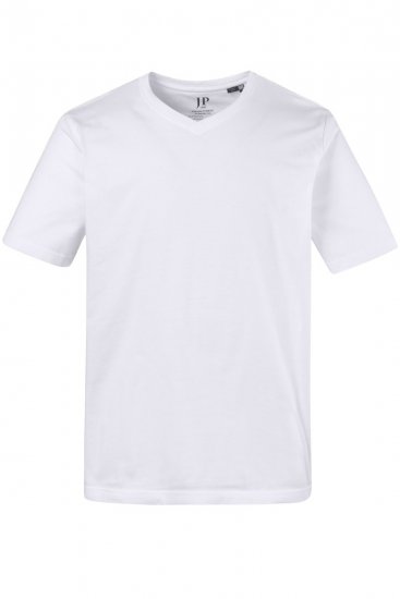 JP1880 711318 Koszulka z dekoltem w serek 2-pak Biała - Koszulki - T-shirty meskie Duże Rozmiary - 2XL-14XL