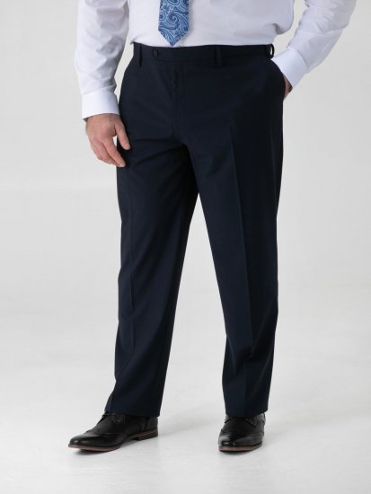 D555 Ted 4 Way Stretch Tailored Trouser Granatowy - Garnitury - Garnitury dużych rozmiarach