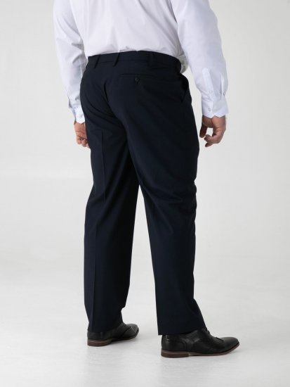 D555 Ted 4 Way Stretch Tailored Trouser Granatowy - Garnitury - Garnitury dużych rozmiarach