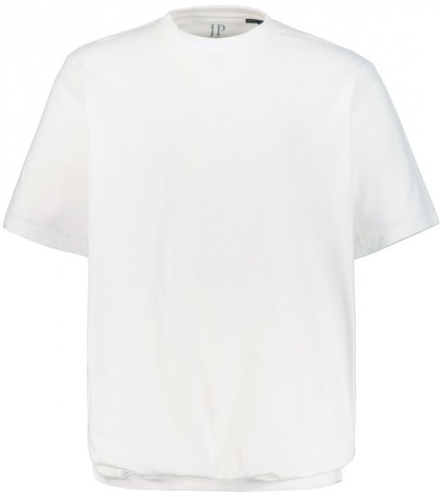 JP1880 712616 Koszulka z krojem na brzuch Biała - Koszulki - T-shirty meskie Duże Rozmiary - 2XL-14XL