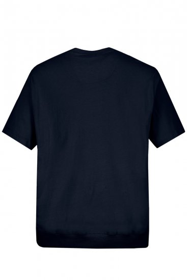 JP1880 712616 Koszulka z krojem na brzuch Granatowa - Koszulki - T-shirty meskie Duże Rozmiary - 2XL-14XL