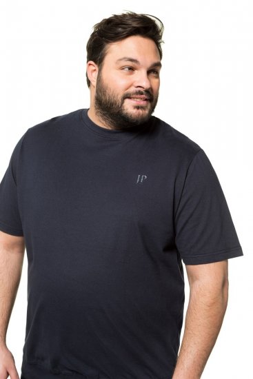 JP1880 712616 Koszulka z krojem na brzuch Granatowa - Koszulki - T-shirty meskie Duże Rozmiary - 2XL-14XL