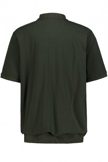 JP1880 712617 Koszulka polo z krojem na brzuch Ciemnooliwkowa - Koszulki polo - Koszulki Polo 2XL-8XL