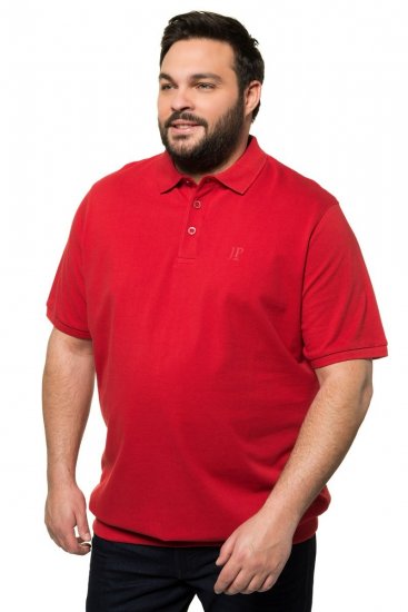 JP1880 712617 Koszulka polo z krojem na brzuch Chili czerwona - Koszulki polo - Koszulki Polo 2XL-8XL