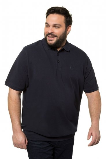 JP1880 712617 Koszulka polo z krojem na brzuch Granatowa - Koszulki polo - Koszulki Polo 2XL-8XL