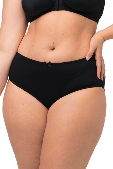 Ulla Popken 712882 Majtki 2 szt. Czarna - Majtki - 