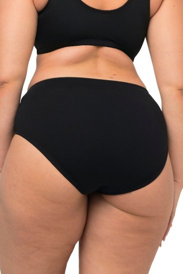 Ulla Popken 712882 Majtki 2 szt. Czarna - Majtki - 