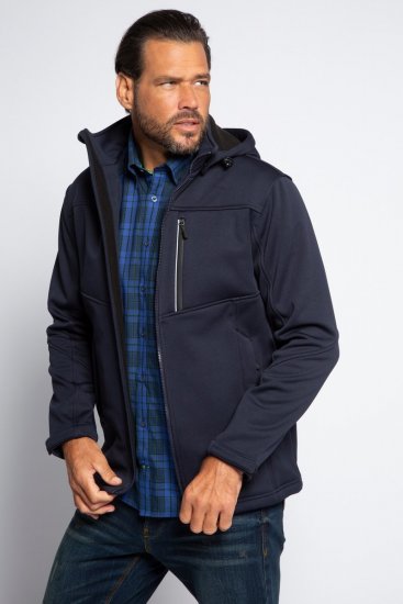 JP1880 Jacket Fleece Lined Softshell Navy - Kurtki Męskie Duże Rozmiary - Kurtki Duże rozmiary 2XL-8XL