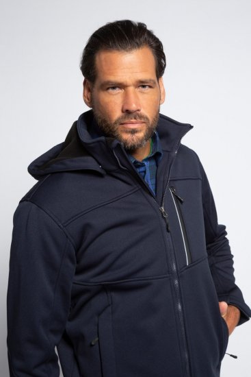 JP1880 Jacket Fleece Lined Softshell Navy - Kurtki Męskie Duże Rozmiary - Kurtki Duże rozmiary 2XL-8XL