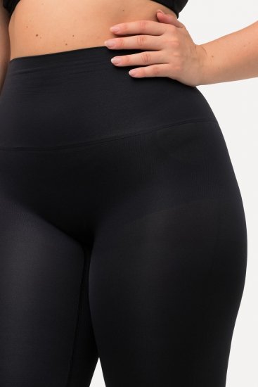 Ulla Popken 714677 Szorty modelujące Czarna - Bielizna modelująca - 