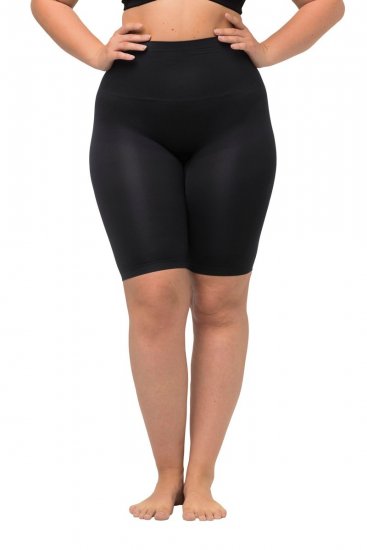 Ulla Popken 714677 Szorty modelujące Czarna - Bielizna modelująca - 