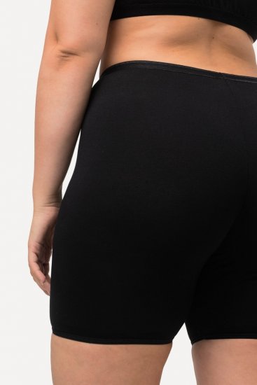 Ulla Popken 716595 Bokserki 3 szt. Czarna - Majtki - 