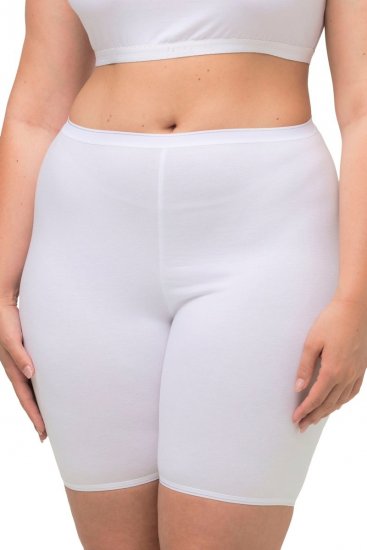Ulla Popken 716595 Bokserki z ochroną ud 3 szt. Biały - Majtki - 