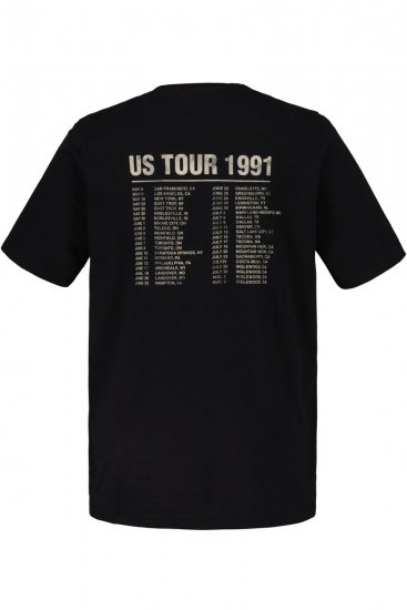 JP1880 Guns N’ Roses Skull Comfort Fit Band T-Shirt Black - Koszulki - T-shirty meskie Duże Rozmiary - 2XL-14XL