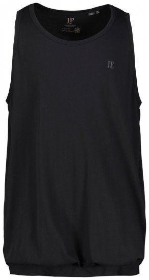 JP1880 719783 Koszulka bez rękawów z krojem na brzuch Czarna - Koszulki - T-shirty meskie Duże Rozmiary - 2XL-14XL