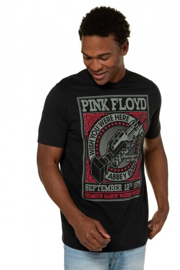 JP1880 Pink Floyd Retro Graphic Comfort Fit Band T-Shirt Black - Koszulki - T-shirty meskie Duże Rozmiary - 2XL-14XL