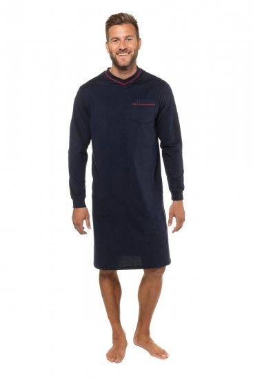 JP1880 721331 Koszula nocna z długim rękawem Granatowa - Bielizna & stroje kąpielowe - Bielizna & Stroje kąpielowe 2XL-8XL