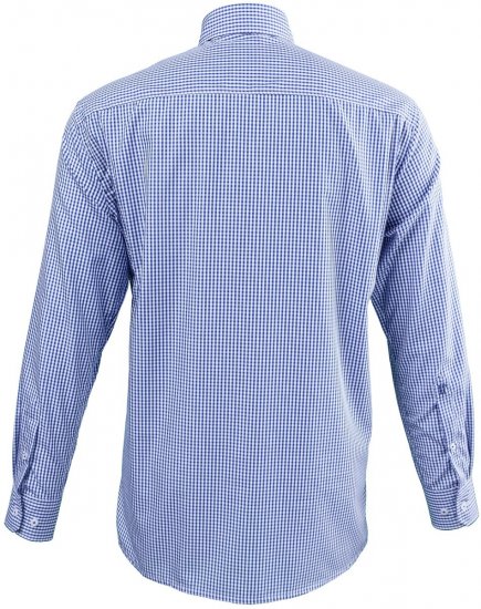 JP1880 722859 Koszula w kratę z długim rękawem Jasnoniebieska - Koszule - Koszule 2XL-10XL