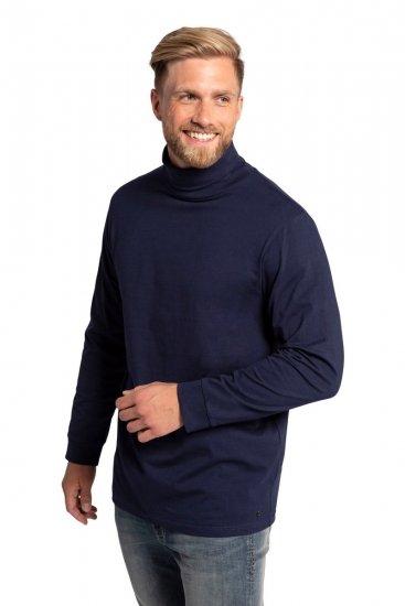 JP1880 723303 Golf z długim rękawem Granatowa - Bluzy & bluzy z kapturem - Bluzy & Bluzy z kapturem 2XL-12XL