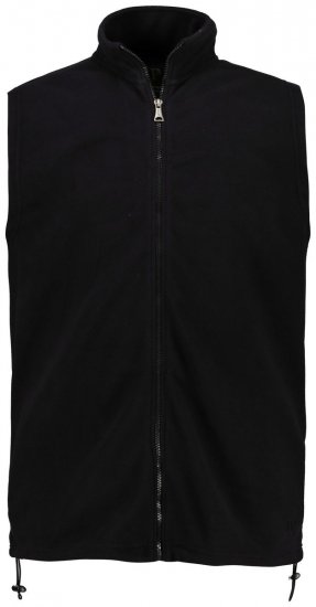JP1880 723305 Kamizelka polarowa ze stójką Czarna - Kurtki Męskie Duże Rozmiary - Kurtki Duże rozmiary 2XL-8XL